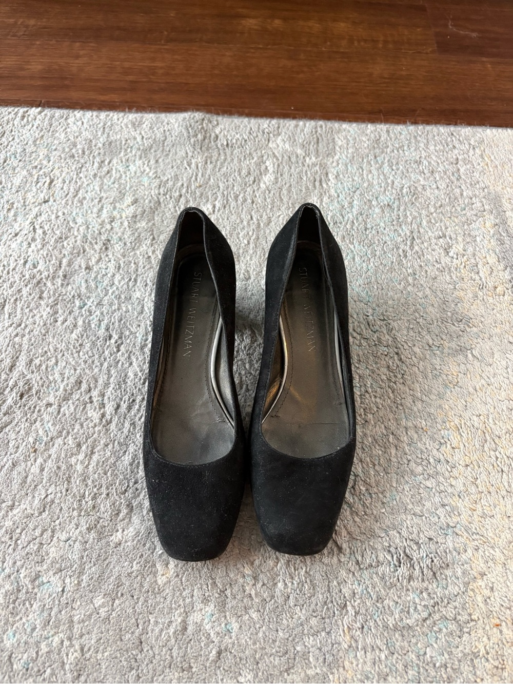 Stuart Weitzman Black Suede Pumps